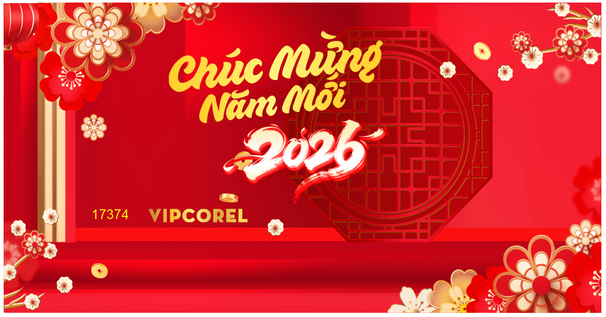 Backdrop Happy New Year 2026 file corel #201