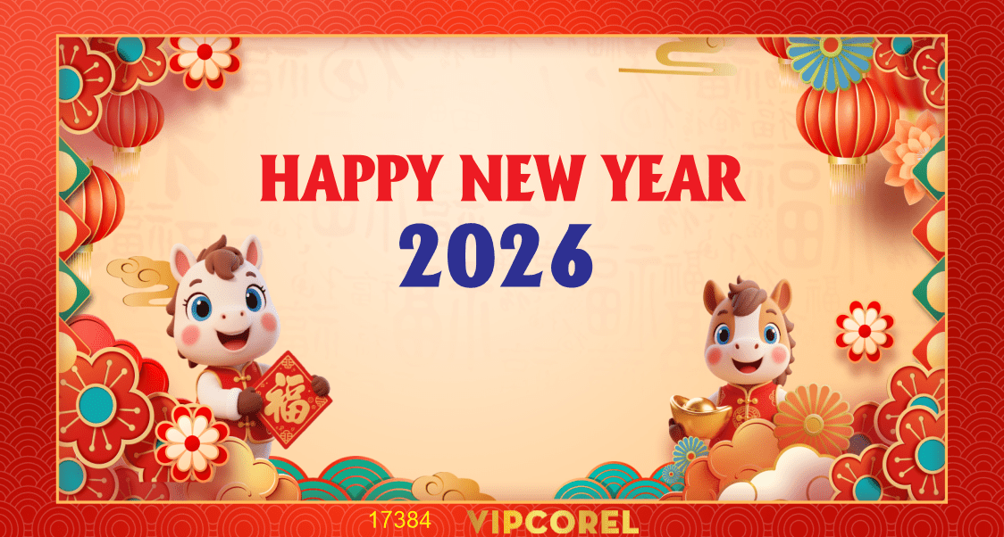Backdrop Happy New Year 2026 file corel #211
