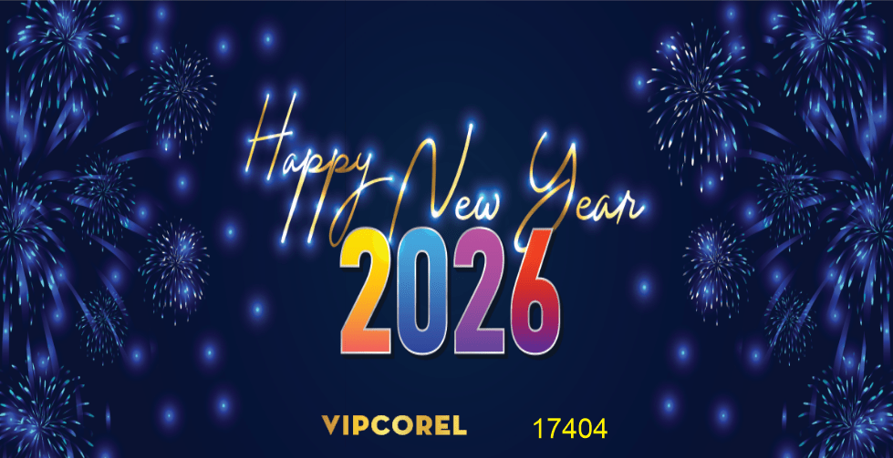 Backdrop Happy New Year 2026 file corel #231