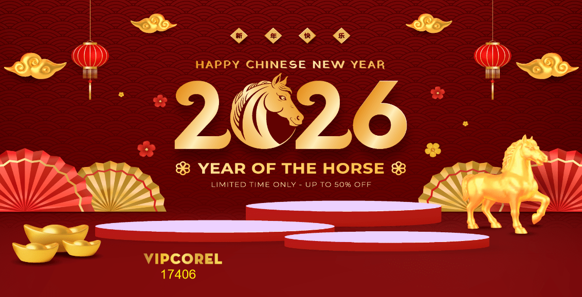 Backdrop Happy New Year 2026 file corel #233