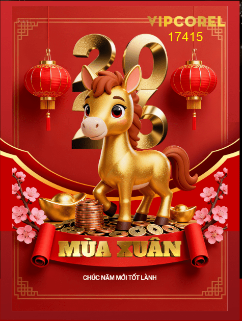 Backdrop Happy New Year 2026 file corel #242