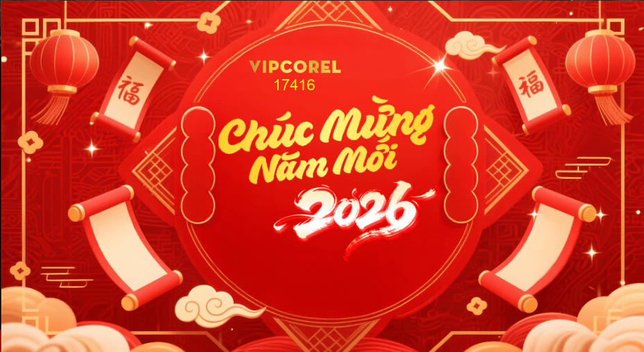 Backdrop Happy New Year 2026 file corel #243