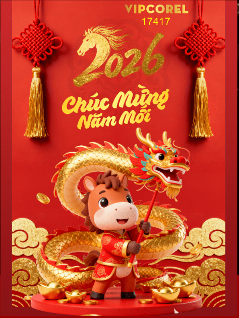 Backdrop Happy New Year 2026 file corel #244