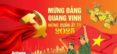 File tranh Mừng Đảng Mừng Xuân 02 (bản gốc) trang trí văn phòng