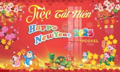 Hình ảnh gốc file in banner tết 2025 phông tết tất niên khai xuân chúc mừng năm mới 2025 TET1031 (để in khổ lớn)