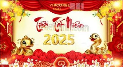 File gốc file in banner tết 2025 phông tết tất niên khai xuân chúc mừng năm mới 2025 TET1051 (phong cách) tối giản