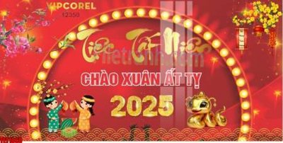 Mua file tranh gốc file in banner tết 2025 phông tết tất niên khai xuân chúc mừng năm mới 2025 TET1060 tại Filetranh.com