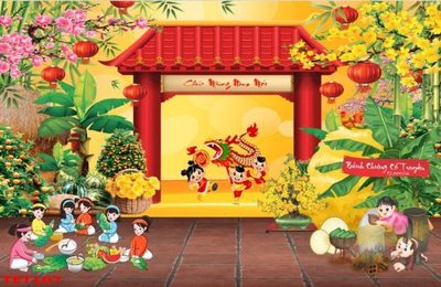 File gốc file in baner tết 2023 phông tết tất niên khai xuân TET107 (cho in ấn) từ kho Filetranh