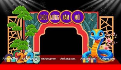 File in mica File backdrop decor check in xuân ất tỵ 2025 TET1736 (bản gốc) sắc sảo