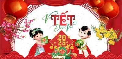 Tải file gốc File phông nền tiệc tất niên tết 2025 Background backdrop chào xuân ất tỵ TET1813 (in khổ lớn) quảng cáo