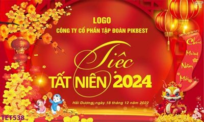 File ảnh gốc file in baner tết 2023 phông tết tất niên khai xuân TET538 (chuyên in mica)