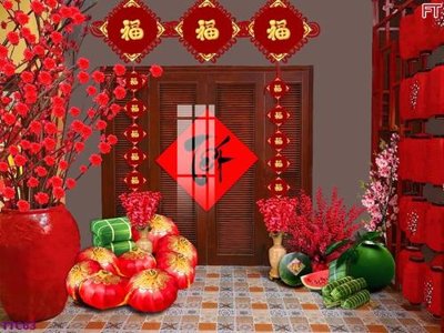 Download file file in baner tết 2024 phông tiểu cảnh tết TTC63 (gốc) cho xưởng in