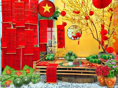 File gốc in mica file in baner tết 2024 phông tiểu cảnh tết TTC65 chất lượng