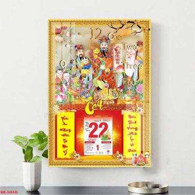 Hình ảnh file gốc in trần nhà File in đốc lịch block lịch DL1010