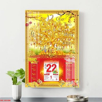 Download file gốc File in đốc lịch block lịch DL10100 (in mica) 3D