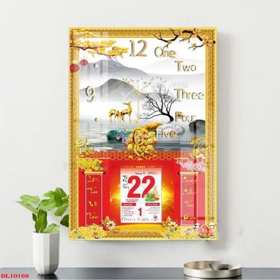 File tranh quảng cáo File in đốc lịch block lịch DL10169 (file gốc) chuyên nghiệp