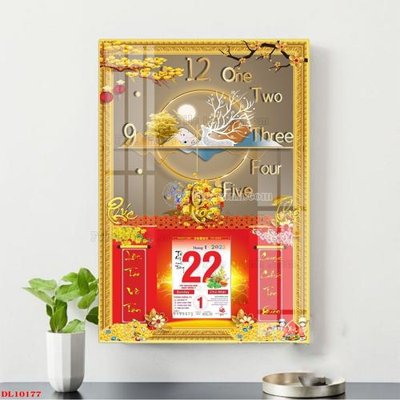 File in trần File in đốc lịch block lịch DL10177 (file gốc) hoa văn 3D