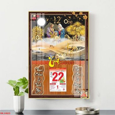 File tranh File in đốc lịch block lịch DL1025 (file gốc) chủ đề phong thủy