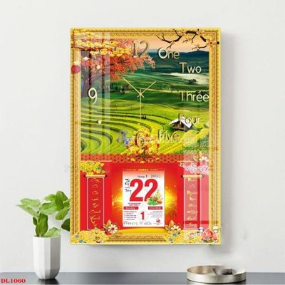 File tranh File in đốc lịch block lịch DL1060 (gốc) in trên kính