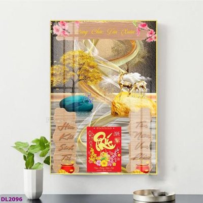 File PSD File in đốc lịch tết block lịch TDL2096 (bản gốc) độ phân giải cao