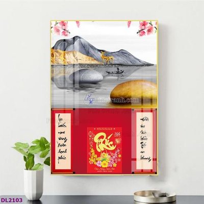 Tải file File in đốc lịch tết block lịch TDL2103 (gốc) làm tranh treo tường