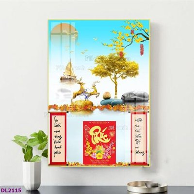 Hình ảnh file gốc in lụa File in đốc lịch tết block lịch TDL2115