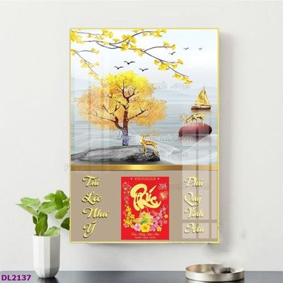 File tranh in trần File in đốc lịch tết block lịch TDL2137 (ảnh gốc siêu nét)