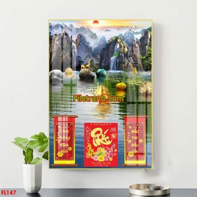 File gốc File in tranh đốc lịch tết block lịch FL147 (vector) cho in ấn
