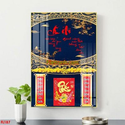 File gốc File in tranh đốc lịch tết block lịch FL187 (in mica) trang trí