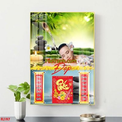 File ảnh File in tranh đốc lịch tết block lịch FL197 (gốc) in poster
