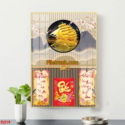 File PSD File in tranh đốc lịch tết block lịch FL219 (bản gốc) chất lượng nhất