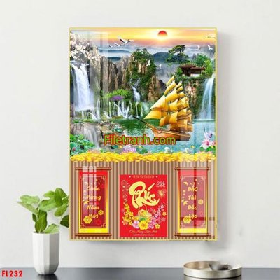 File gốc File in tranh đốc lịch tết block lịch FL232 (vector) cho in ấn