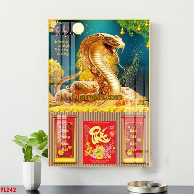 Ảnh gốc File in tranh đốc lịch tết block lịch FL242 (độ nét cao) in tráng gương