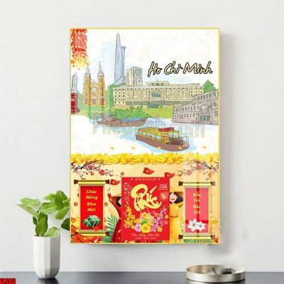 File gốc File in tranh đốc lịch tết 2025 block lịch bác hồ bác giáp bác trọng FL303 (ảnh chi tiết) để in lụa