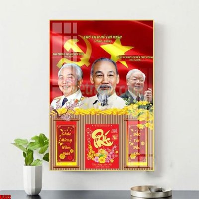 File tranh File in tranh đốc lịch tết 2025 block lịch bác hồ bác giáp bác trọng FL322 (file gốc) chủ đề phong thủy