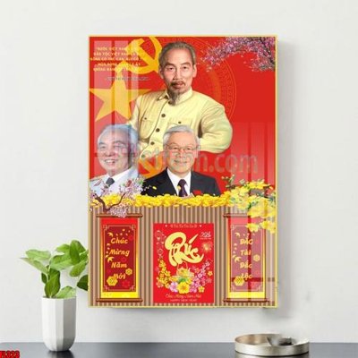File tranh File in tranh đốc lịch tết 2025 block lịch bác hồ bác giáp bác trọng FL323 (ảnh gốc) độc quyền