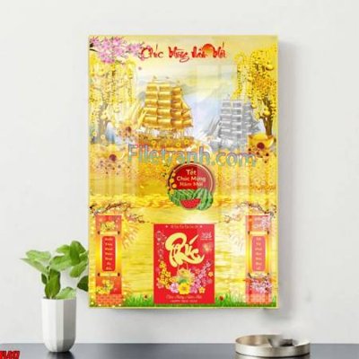 File gốc File in tranh đốc lịch tết block lịch ất tỵ con rắn FL417 (cho in ấn) từ kho Filetranh