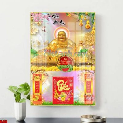 Tải file File in tranh đốc lịch tết block lịch ất tỵ con rắn FL419 (gốc) in trên mọi chất liệu