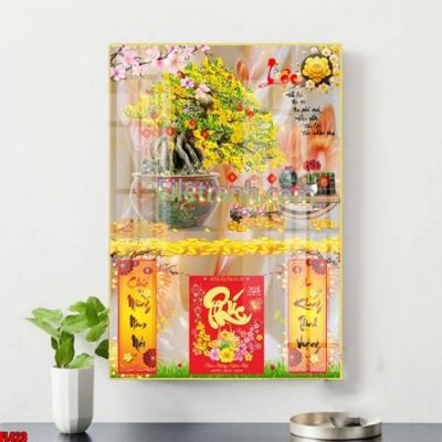 File tranh File in tranh đốc lịch tết block lịch ất tỵ con rắn FL423 (bản gốc) treo tường
