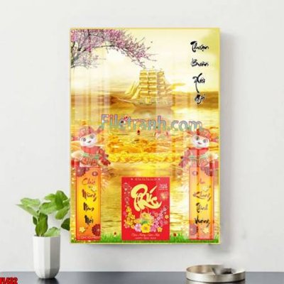 File in trần File in tranh đốc lịch tết block lịch ất tỵ con rắn FL432 (bản gốc) bầu trời