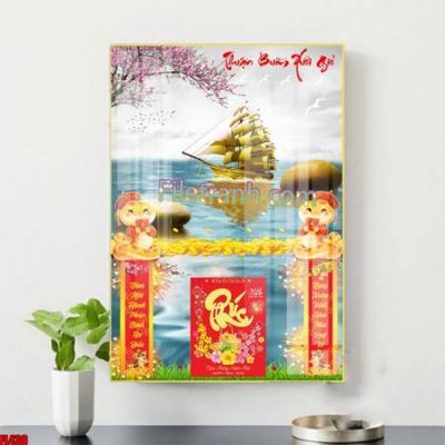 Mua file ảnh gốc File in tranh đốc lịch tết block lịch ất tỵ con rắn FL438 (chất lượng cao)