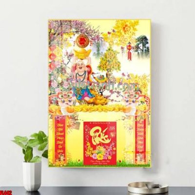 Tải file File in tranh đốc lịch tết block lịch ất tỵ con rắn FL442 (gốc) chủ đề phong thủy