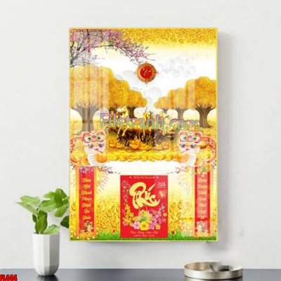 File tranh File in tranh đốc lịch tết block lịch ất tỵ con rắn FL444 (gốc) chủ đề con người