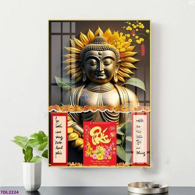 File gốc File in đốc lịch tết block lịch TDL2224 (in tráng gương) hiện đại