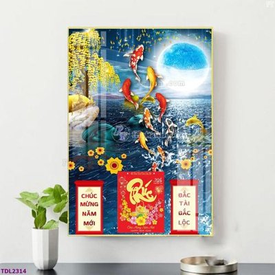 File tranh File in đốc lịch tết block lịch TDL2314 (ảnh gốc) không bị mờ