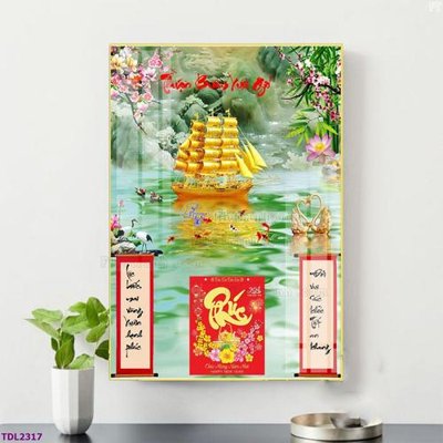File gốc File in đốc lịch tết block lịch TDL2317 (in lụa) cao cấp