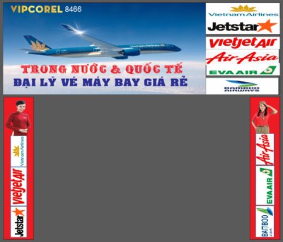 File PSD Đại lý vé máy bay giá rẻ trong nước và quốc tế (gốc) cho in quảng cáo