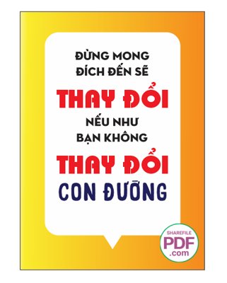 Tải file Đừng mong đích sẽ thay đổi nếu như bạn không thay đổi con đường (PSD) cho in ấn quảng cáo