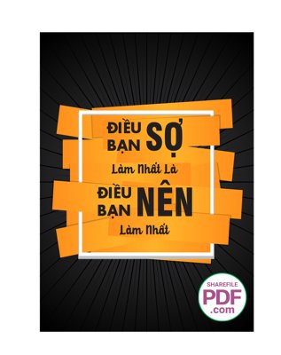 File gốc Điều bạn sợ làm nhất là điều bạn nên làm nhất file PDF (in lụa) họa tiết 3D