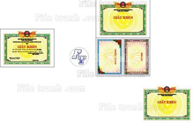 File tranh 35+ Giay khen file corel (26) (gốc) chủ đề thành phố